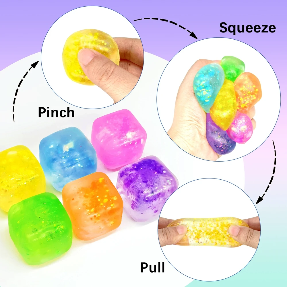 Fidget Cube Original - 1-15 szt. Miękkie kulki antystresowe w