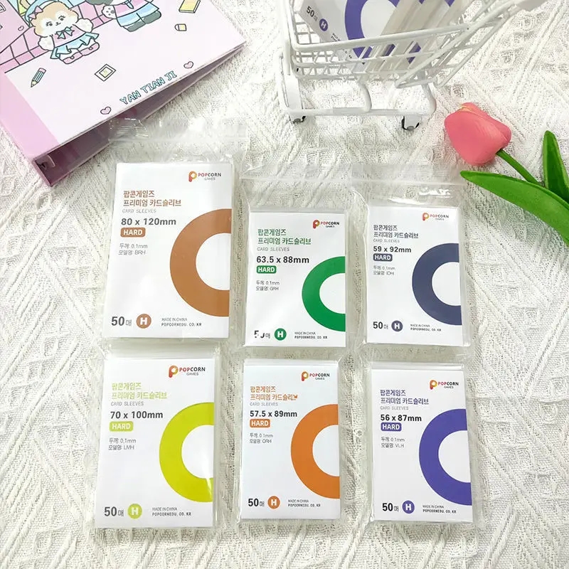 Card Penny Sleeve - 50Pcs Popcorn Kpop Photocard Storage Clear